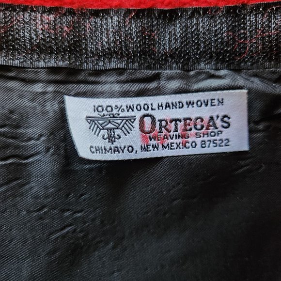 Orteca's Chimayo 100% Wool Hand Woven Navajo Native Southwest Shoulder Bag - Picture 8 of 9